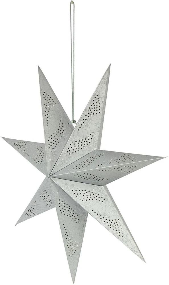 Mondex Christmas Gifts DEKORATYVINIS POPIERIUS STAR 60CM SIDABARAS