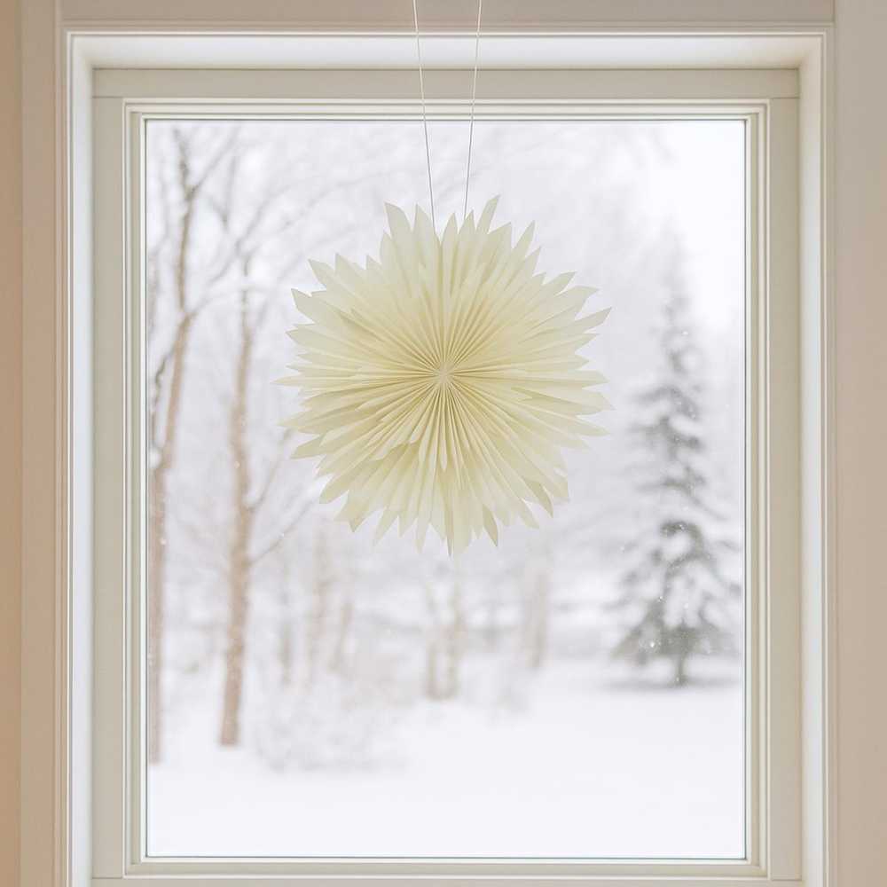Kalėdinė dekoracija Christmas Gifts 3D DEKORATYVINĖ POPIERINĖ ŽVAIGŽDĖ 50CM BALTA