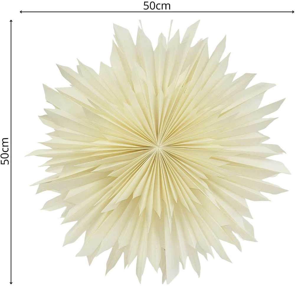 Kalėdinė dekoracija Christmas Gifts 3D DEKORATYVINĖ POPIERINĖ ŽVAIGŽDĖ 50CM BALTA