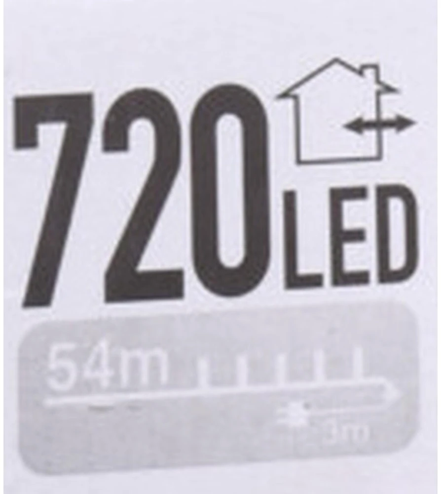 Mondex Led girlianda Christmas lights 720 LEDs, 54m, daugiaspalvė