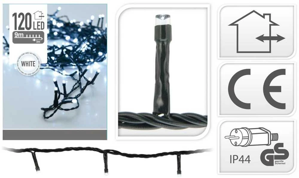 Christmas Gifts kalėdinės švieselės šaltai baltos 120 LED