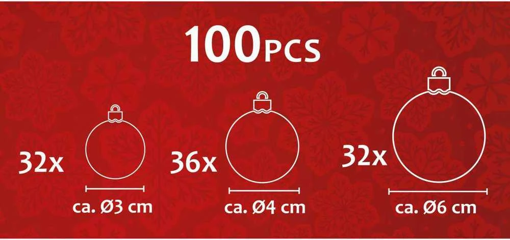 Nezatříděno Kalėdų dekoracijos 100 vnt.