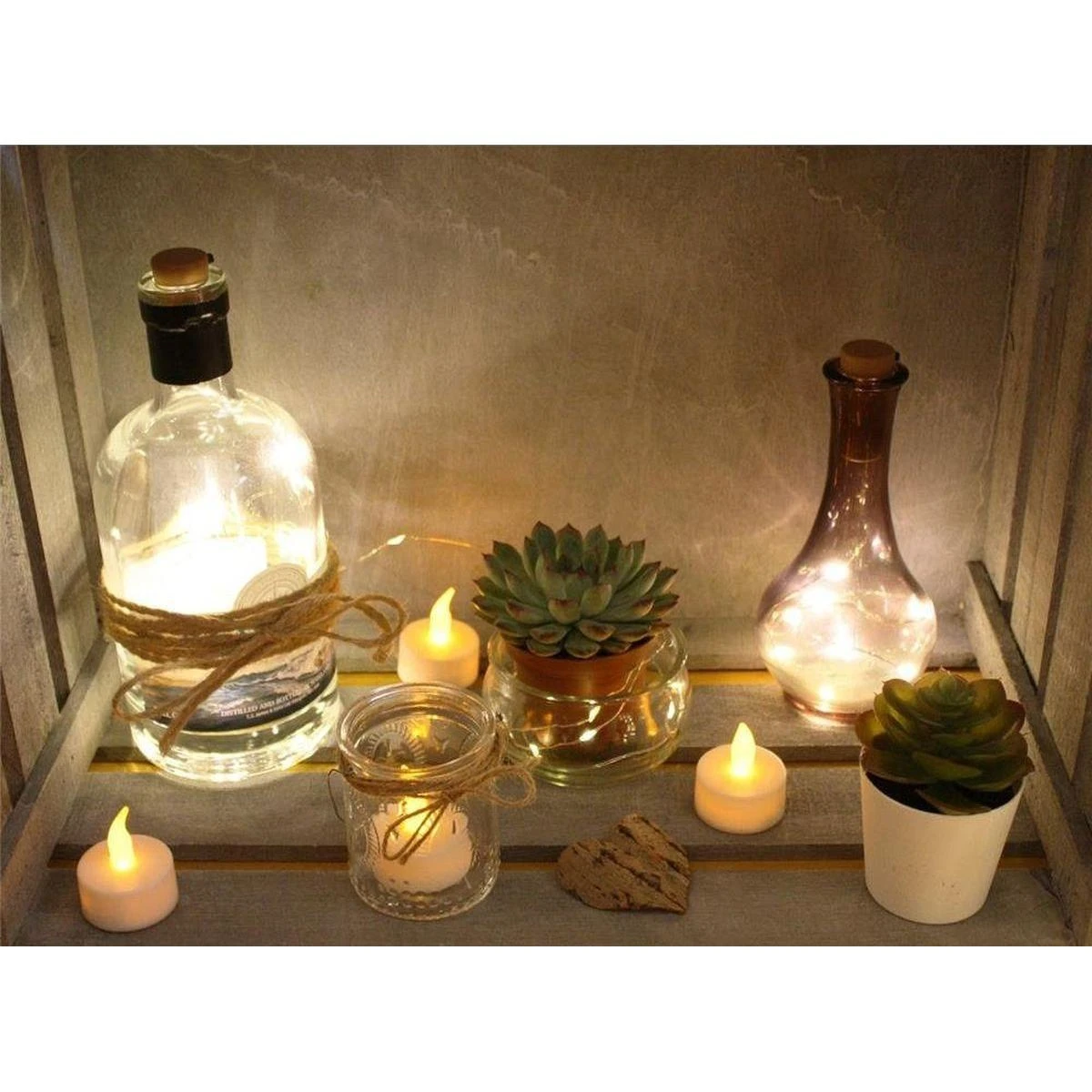 Ambiance Light LED arbatinės žvakutės 2vnt(4xh5cm)
