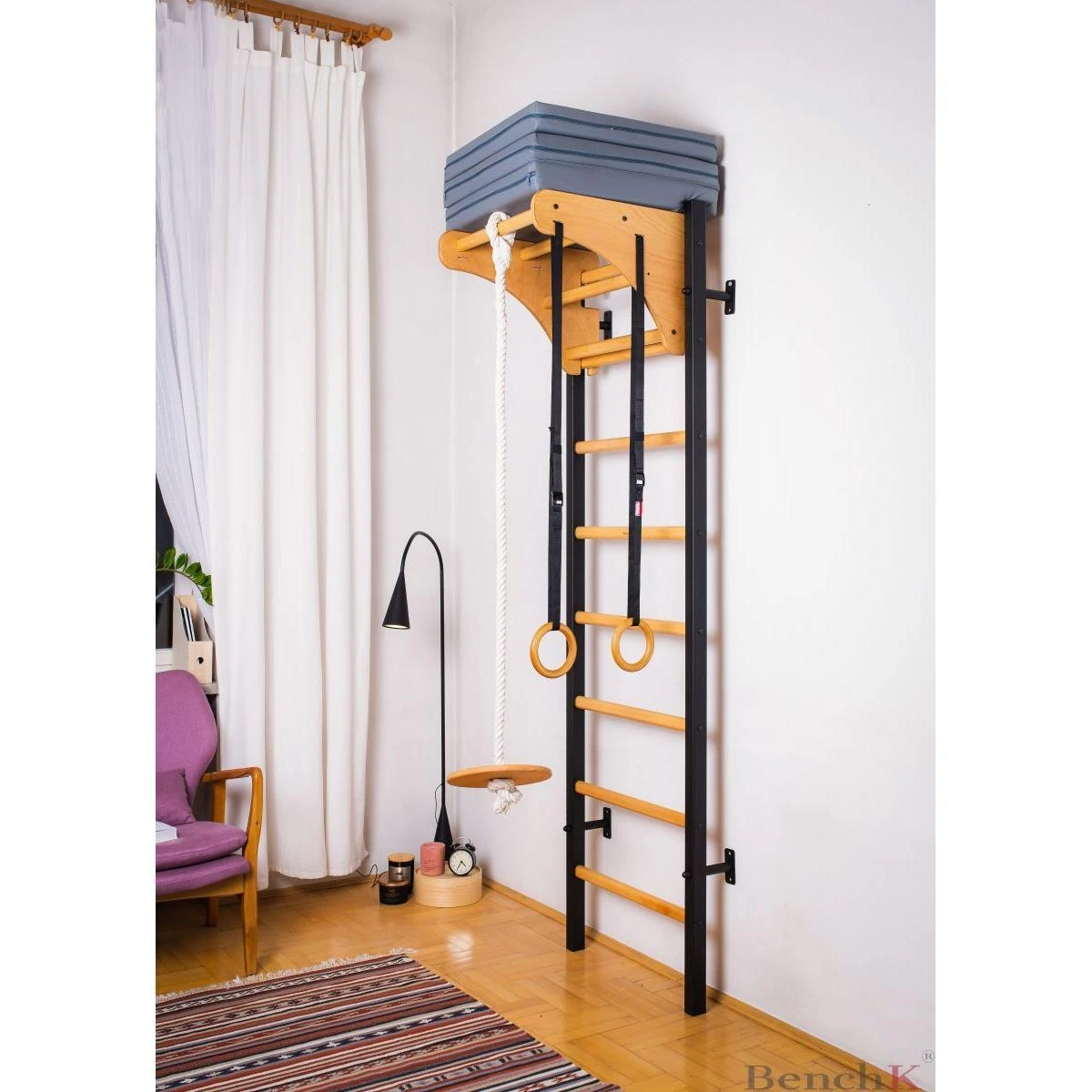 Sulankstomas gimnastikos čiužinys BenchK, 180cm