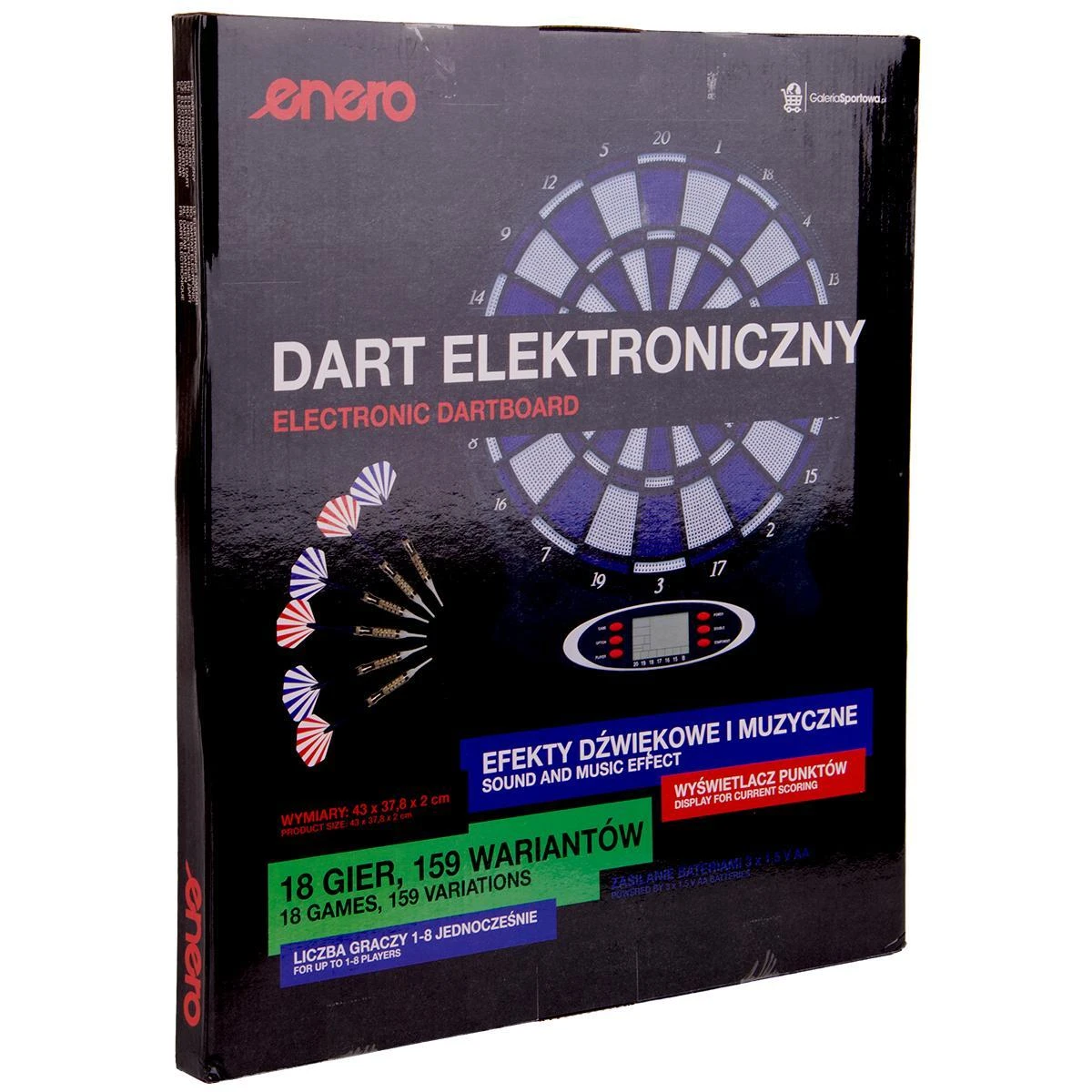 Elektroninis smiginio taikinys Enero, 43cm