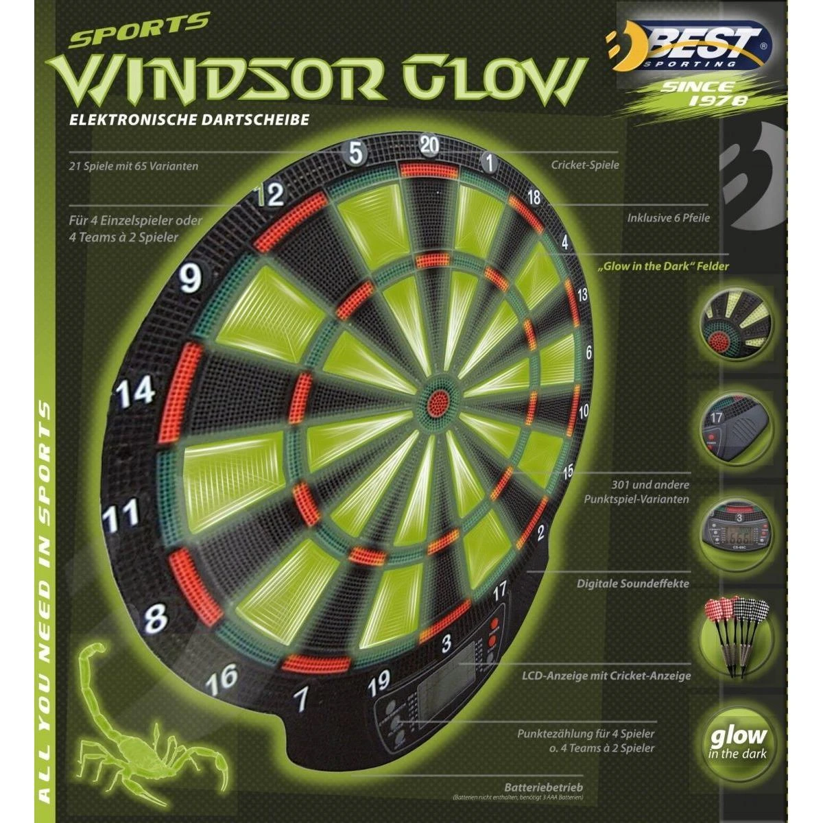Elektroninis dartas "Windsor Best Sporting"