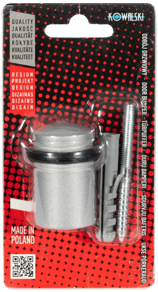 Decastyl Durų atmušėjas 27/46 mm nerūdijantis plienas satinas KOWALSKI
