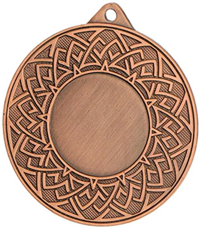 Detal Bendras bronzos medalis su vieta emblemai 25 mm - plieno