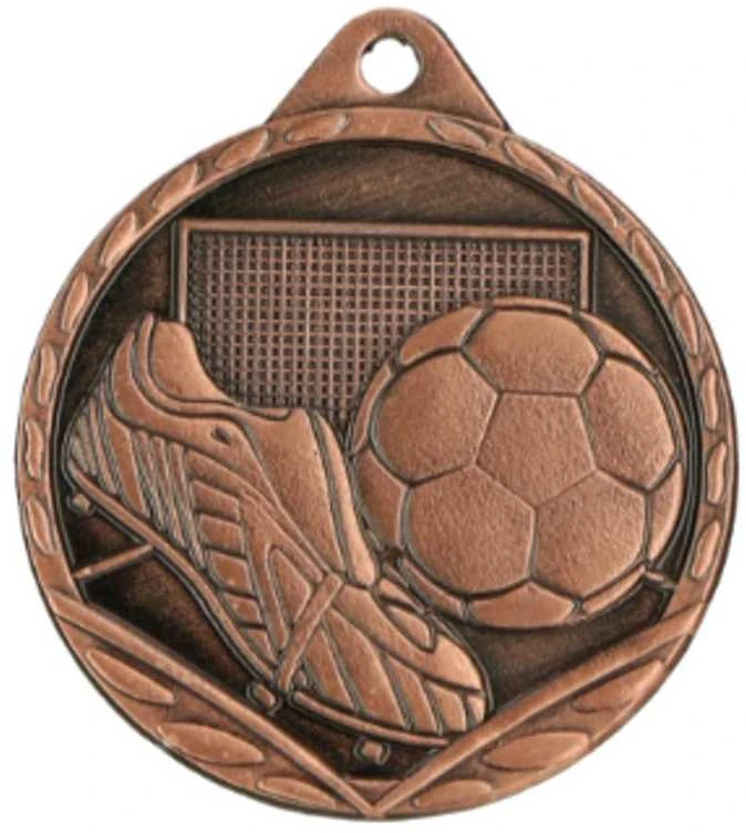 Detal Bronzos plieno medalis - Futbolas