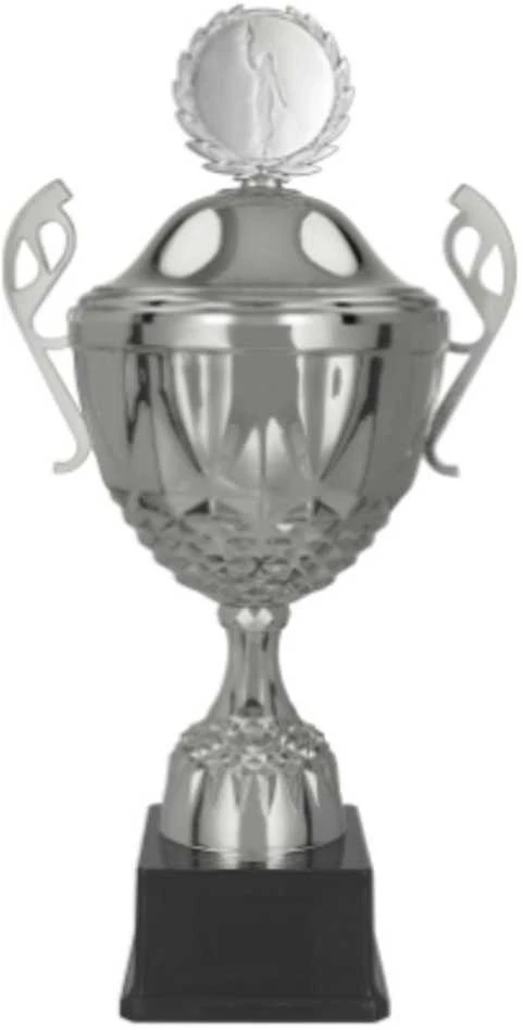 Detal Sidabrinis metalinis puodelis su MUFAS dangteliu