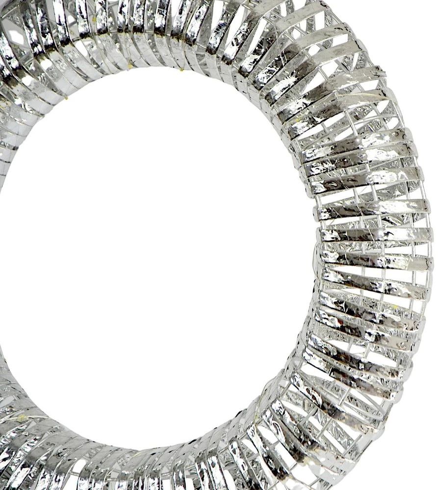 Detal Dekoracja świąteczna Victoria Sport Wianek dekoracyjny opona 30LED 40CM sidabrinė