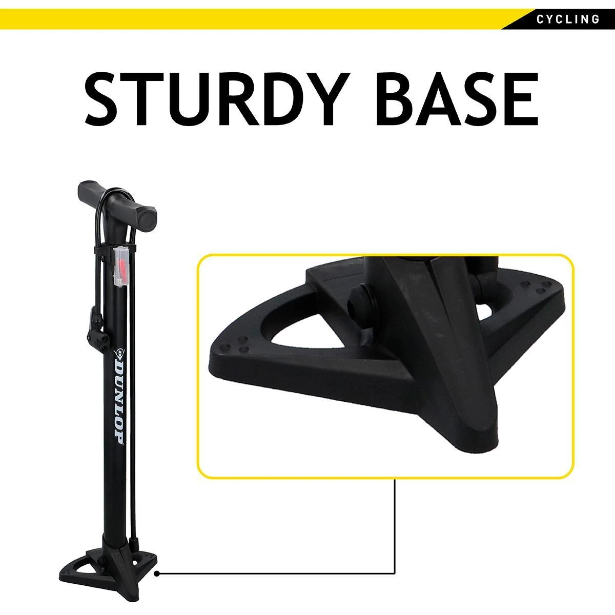 dunlop dviračių grindų pompa 12 bar