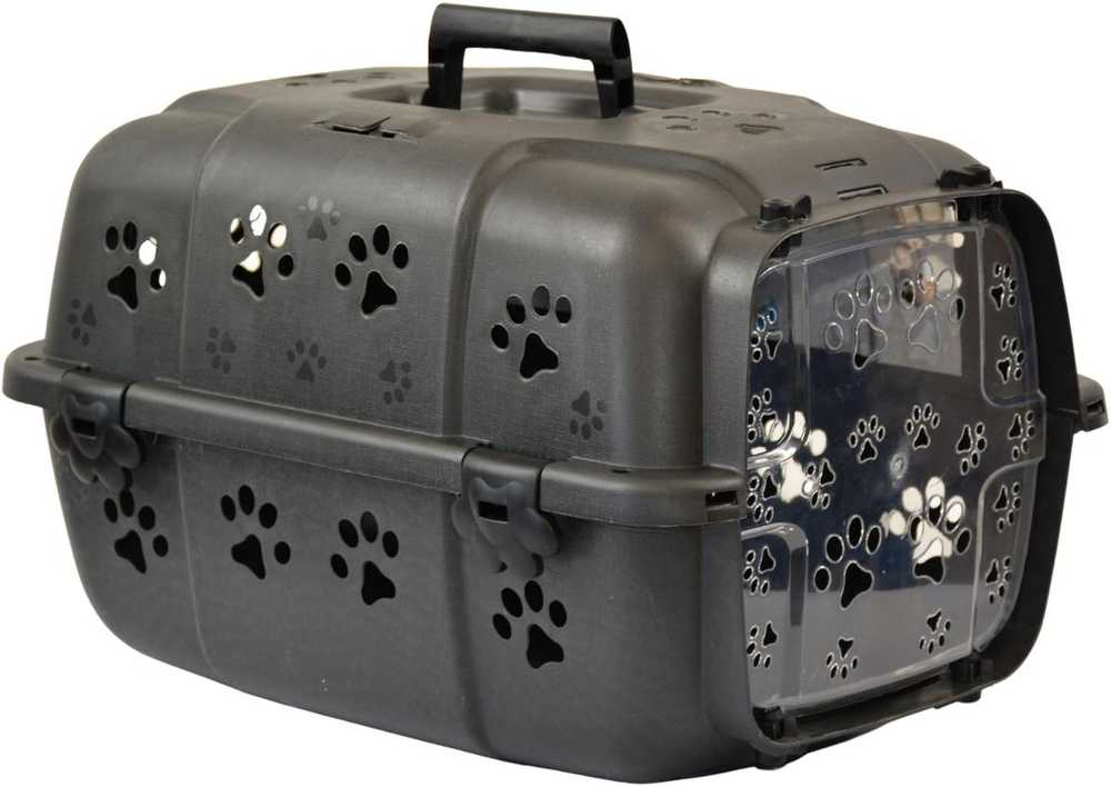 Dogs Collection GYVŪNŲ TRANSPORTAVIMO KREPŠYS 48X32X30CM Juodas 1076751