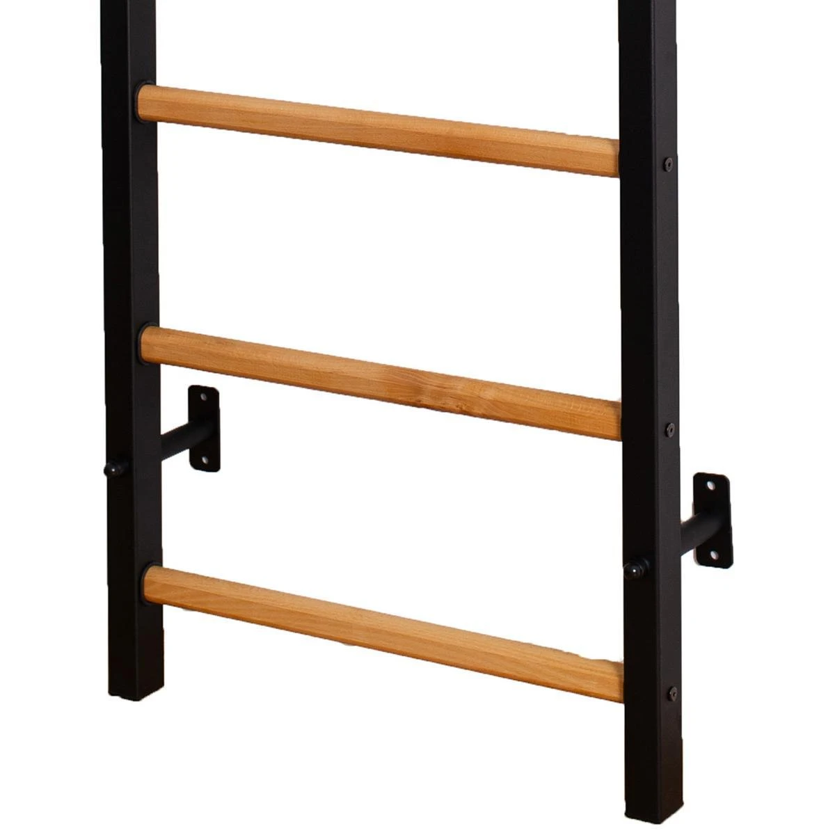 Medinė-metalinė gimnastikos sienelė su metaliniu skersiniu BenchK 311B