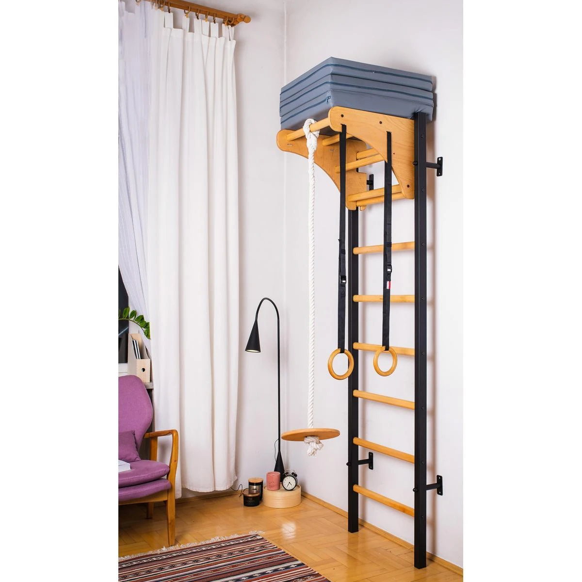 Sporto kompleksas vaikams (gimnastikos sienelė) BenchK 212B 230x67cm