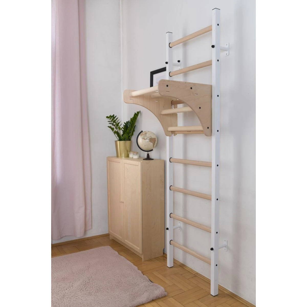 Medinė-metalinė gimnastikos kopėtėlė BenchK 211W