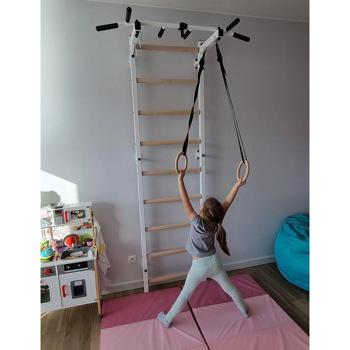 Benchk Vaikų gimnastikos kopėtėlės su priedais