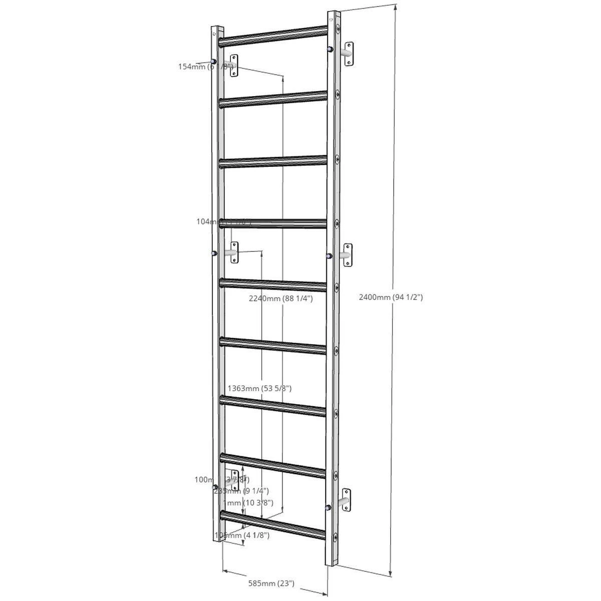 Gimnastikos kopėčios BenchK 700W
