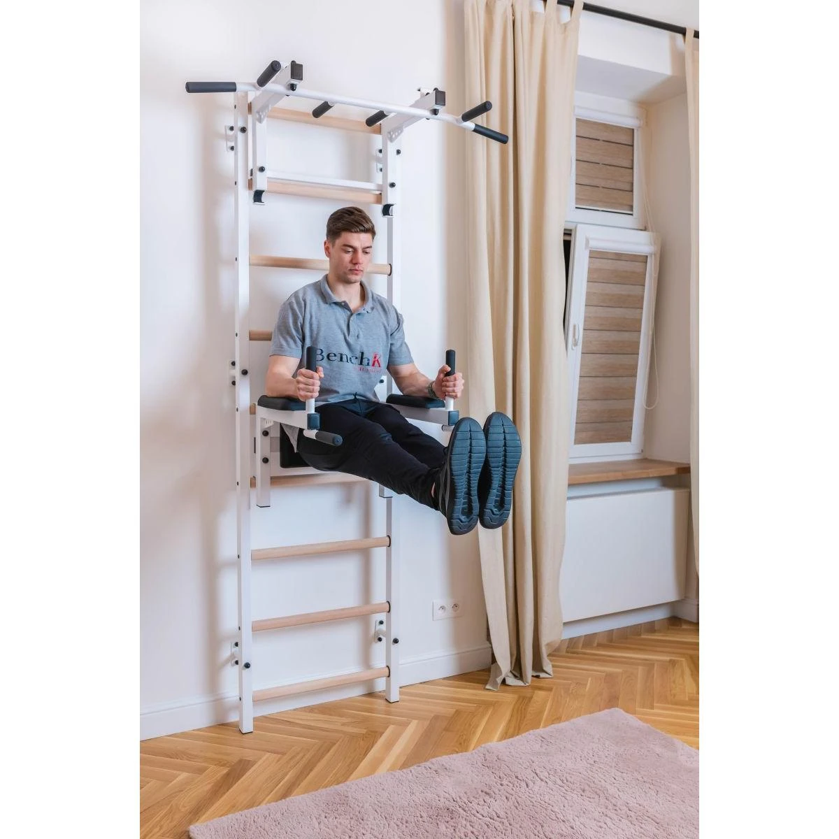 Benchk Reguliuojama gimnastikos kopėtėlė su skersiniu