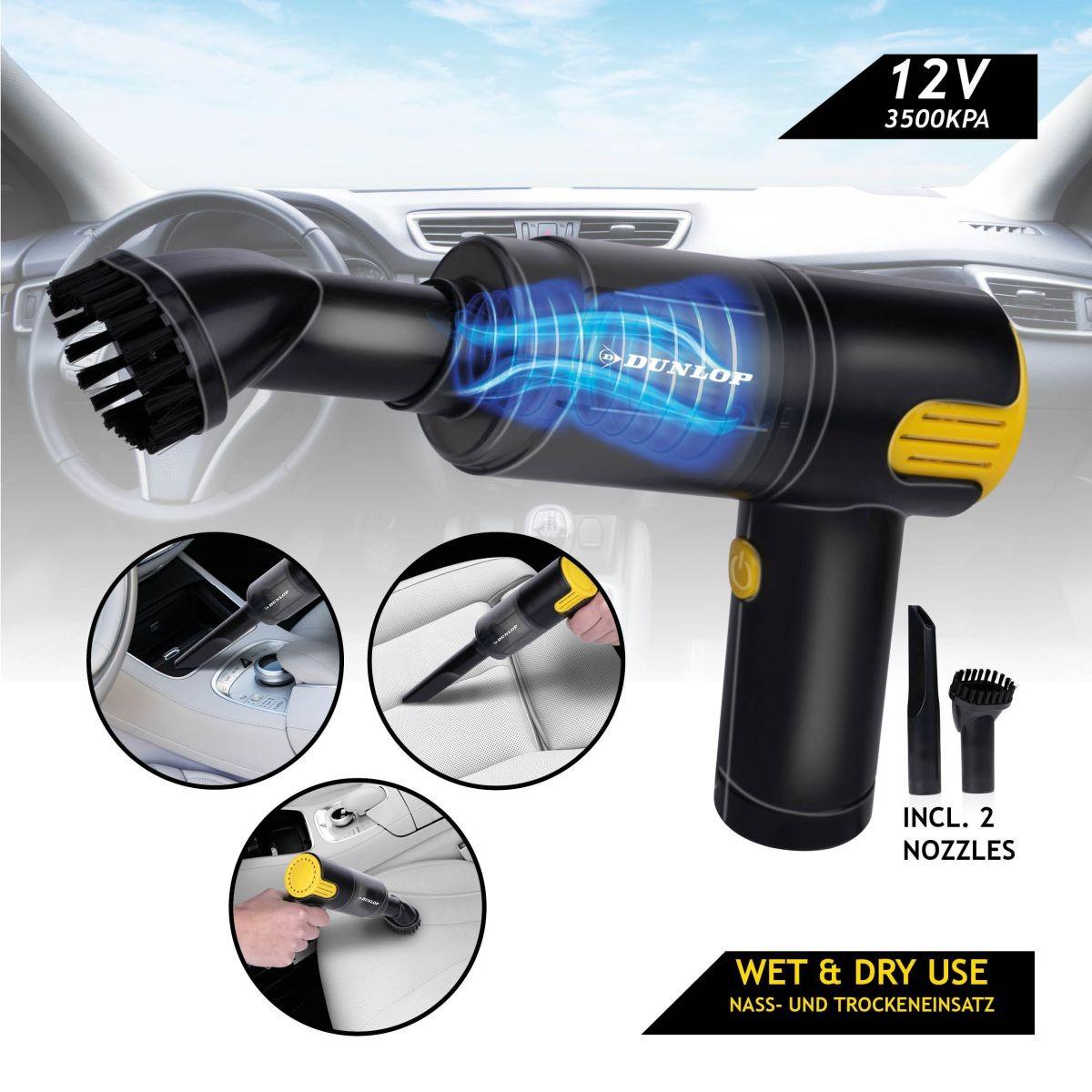 RANKINIS AUTOMOBILINIS DULKIŲ SIURBLYS 12V DUNLOP 474496