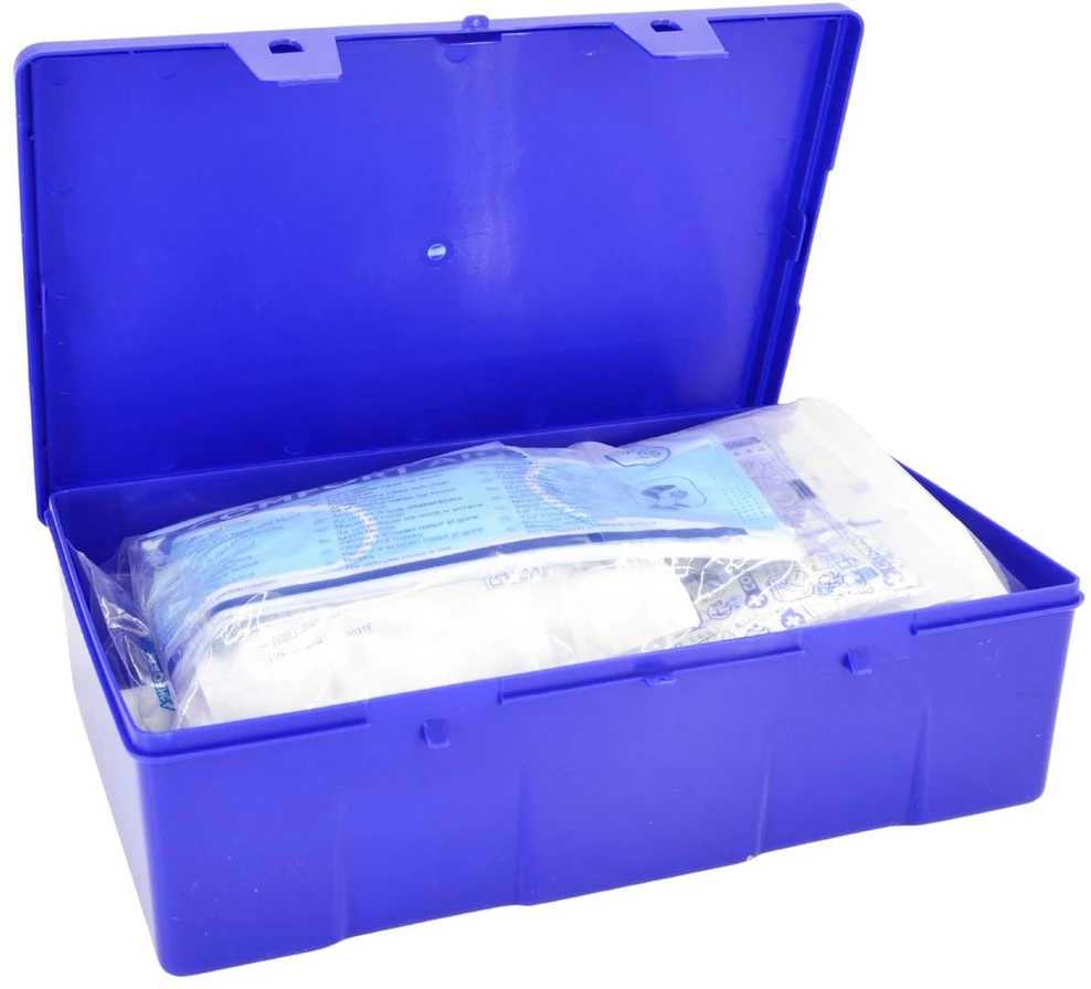 Dunlop AUTOMOBILINĖ VAISTINĖLĖ SU 41 ELEMENTO RINKINIU BOX DIN 13164 570693