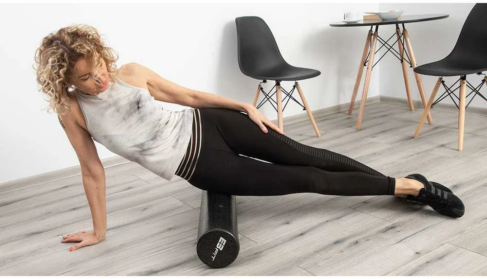 Enero Treniruočių volas EB Fit, Juodas, 15x90cm, 465g