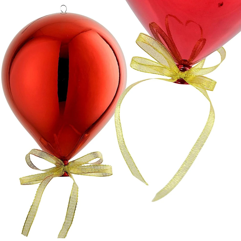 Edelman Bombka formówka plastikowa bezpieczna balon ŚR 30CM - raudona