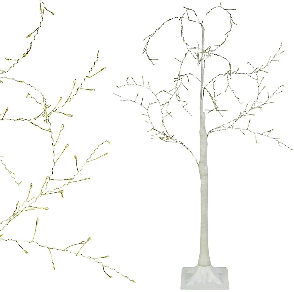 Dekoracja świąteczna Edelman Drzewko dekoracyjne 150LED 120CM baltas