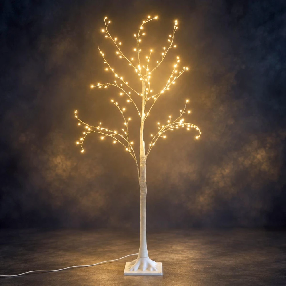 Dekoracja świąteczna Edelman Drzewko dekoracyjne 240LED 180CM Baltas