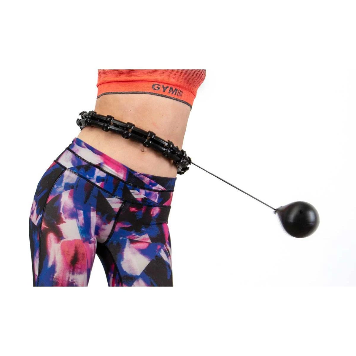 HULA HOP Z MASAŻEREM I OBCIĄŻENIEM Juodas ENERO FIT