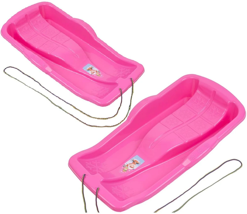 Enero Plastikinės rožinės rogės 1064833