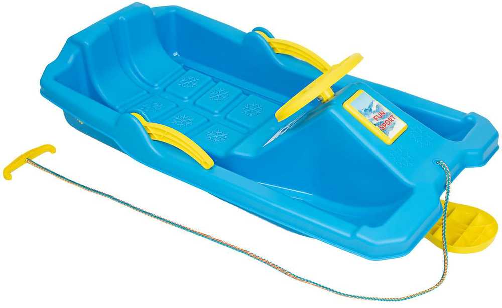 Enero PLASTIKINĖS ROGĖS SU STABDŽIU IR RANKA ADAŚ 84x43x25CM MĖLYNA