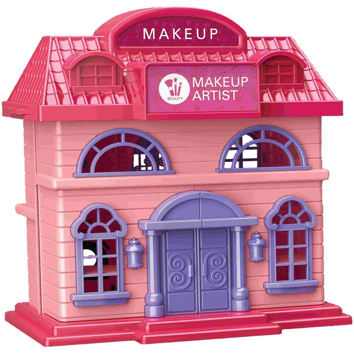Enero Toys Kosmetinė-lėliukų namelis 2 in1 25x19,5x41,5 cm