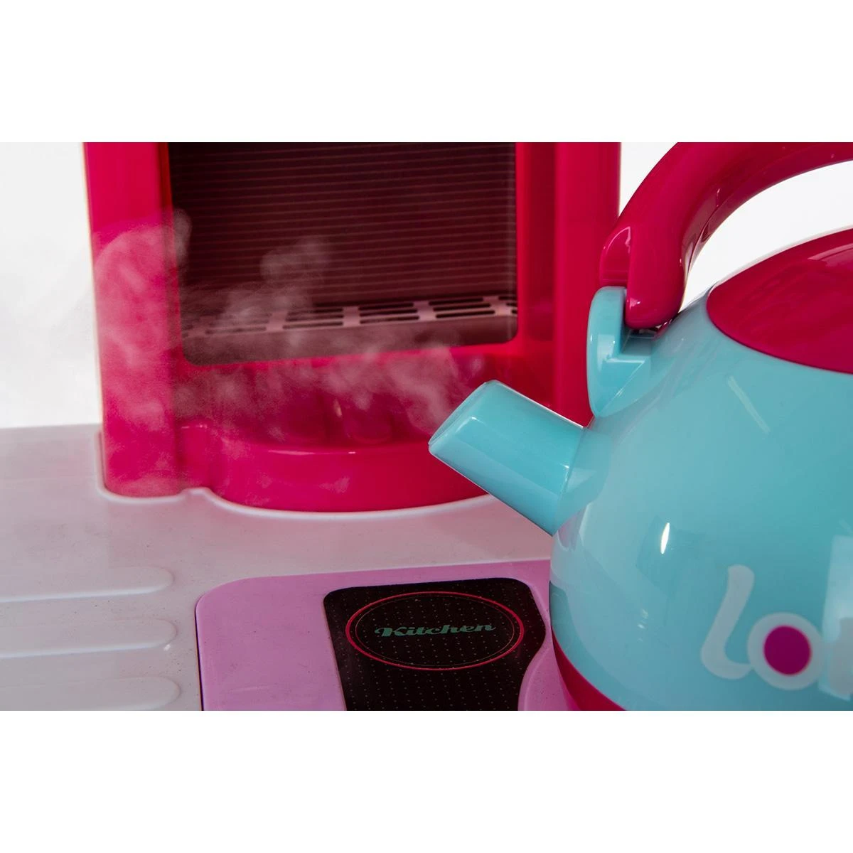 Enero Toys Vaikų virtuvė su 32 elementais rožinė