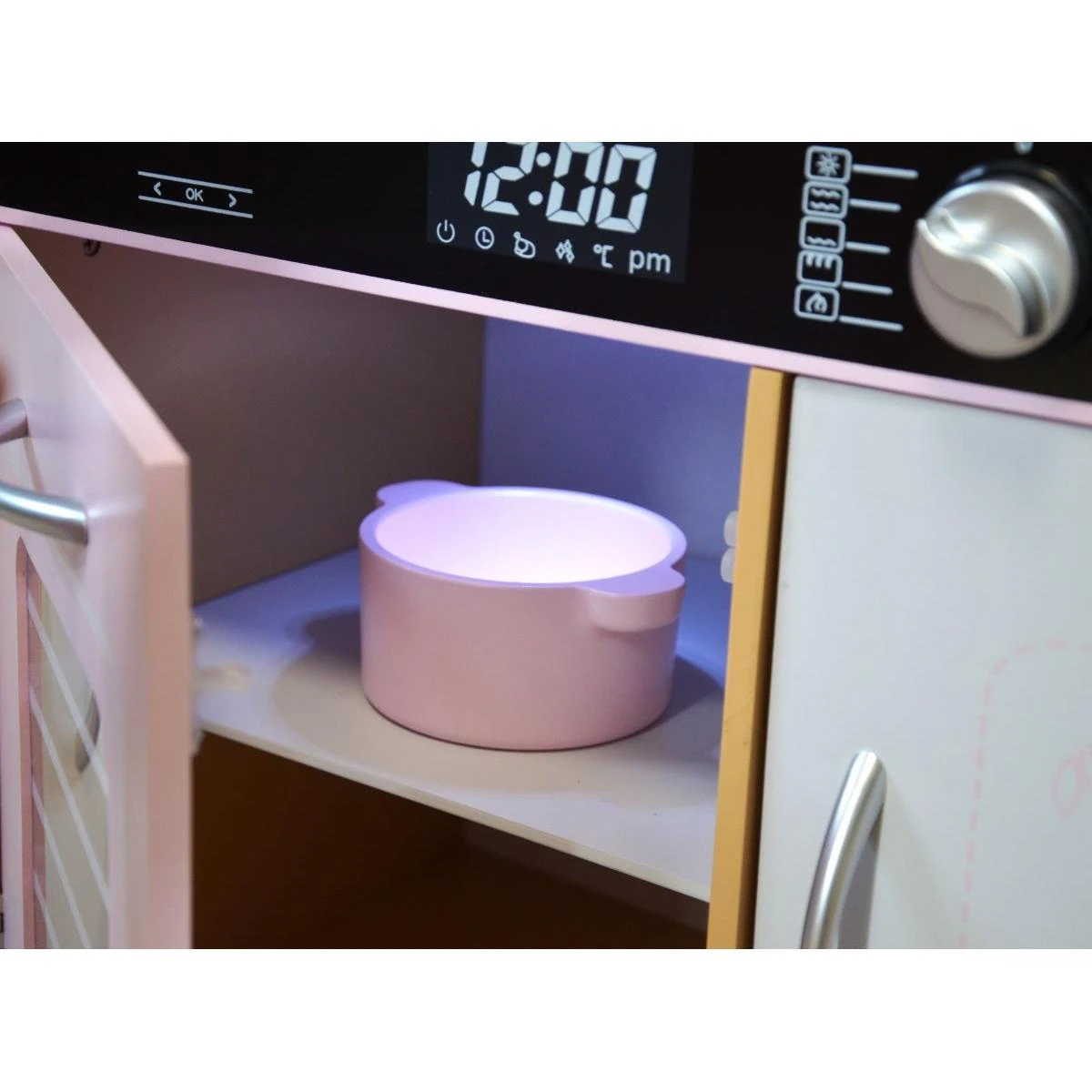 Enero Toys Medinė vaikų virtuvė su LED