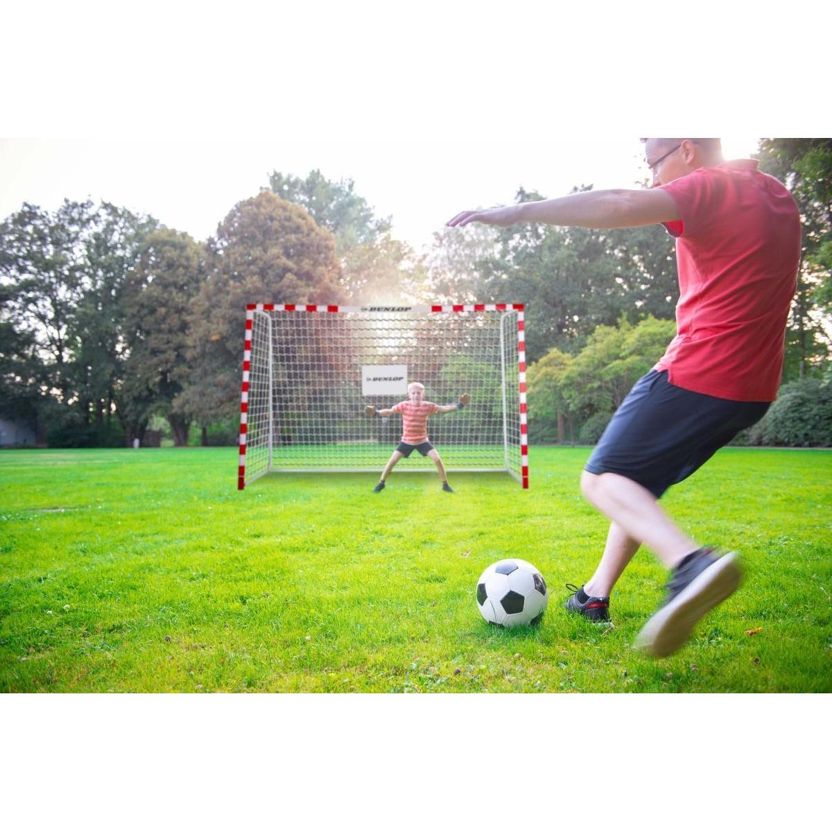 Futbolo vartai su tinkleliu 300x200x110 cm Allround Dunlop - 0666
