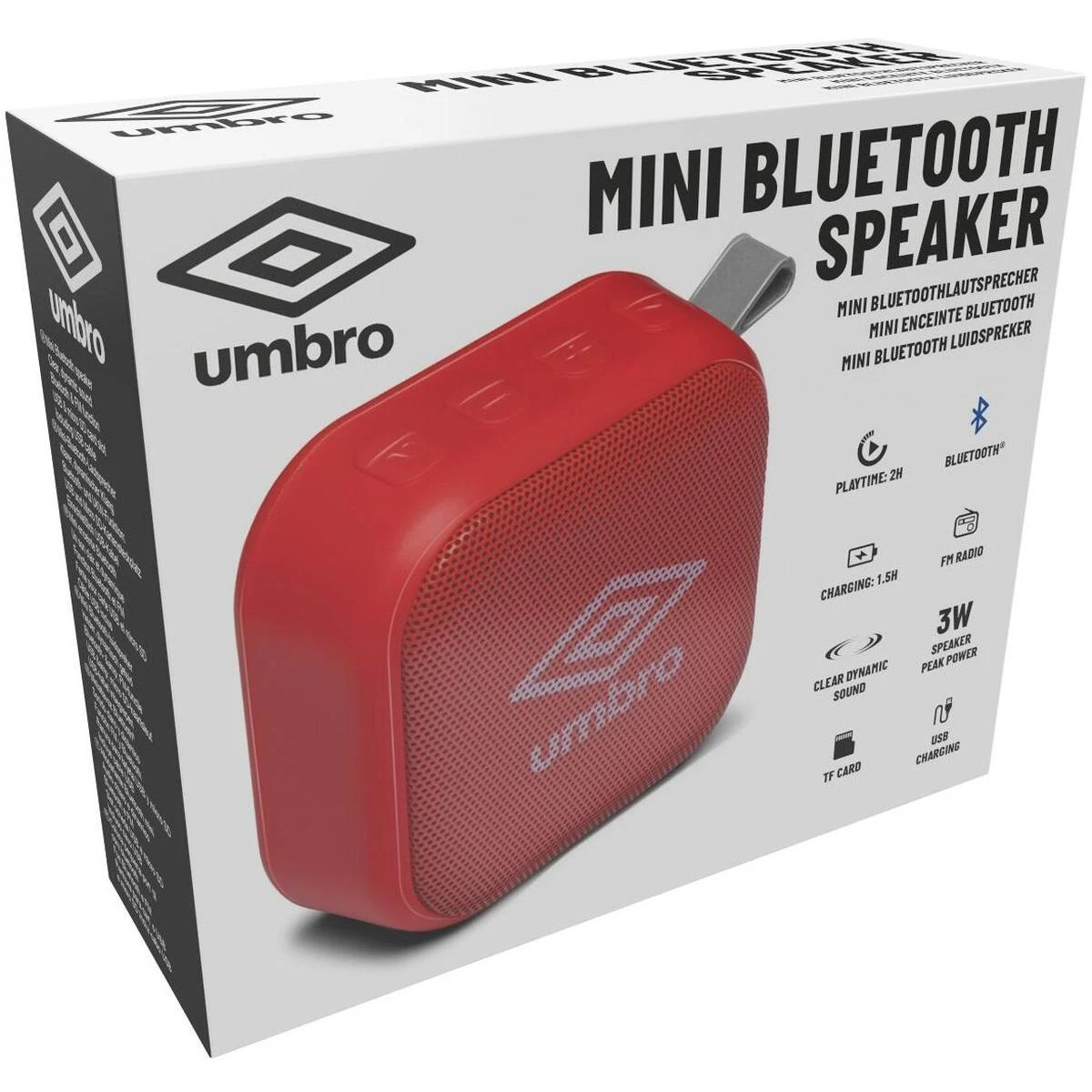 Nešiojama kolonėlė Umbro, Raudona