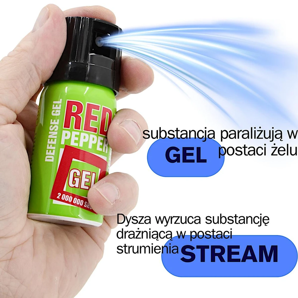 GAZ PIEPRZOWY DEFENCE Žalias GEL 2MLN SHU STREAM 40ML 10040-S SHARG