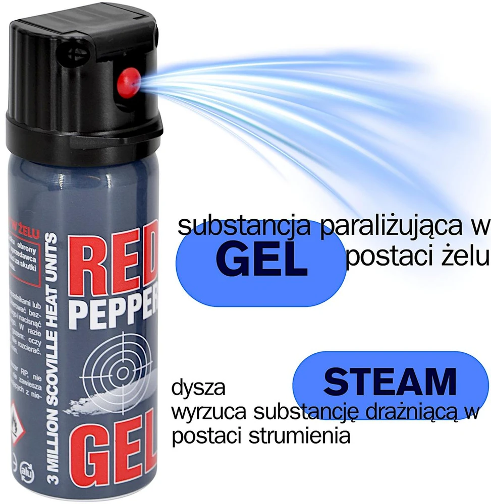 Pipirų dujų purškalas GRAPHITE GEL 3 mln. SHU Stream 50 ml 11050-S SHARG