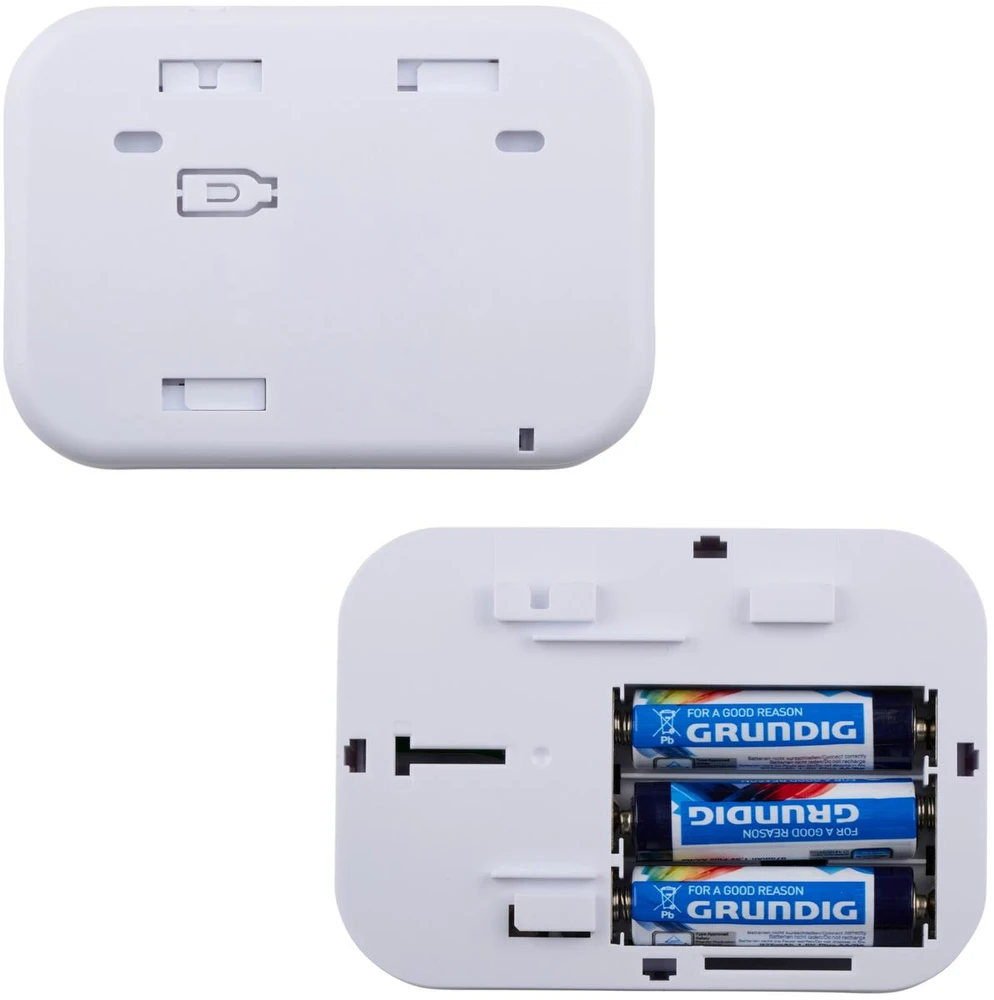 Grundig Anglies monoksido detektorius su LED lempute ir baterija