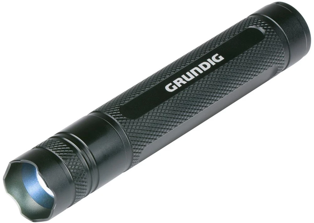 LATARKA RĘCZNA LED GRUNDIG 3,5W 160 LM 65 M aliumininės Juoda