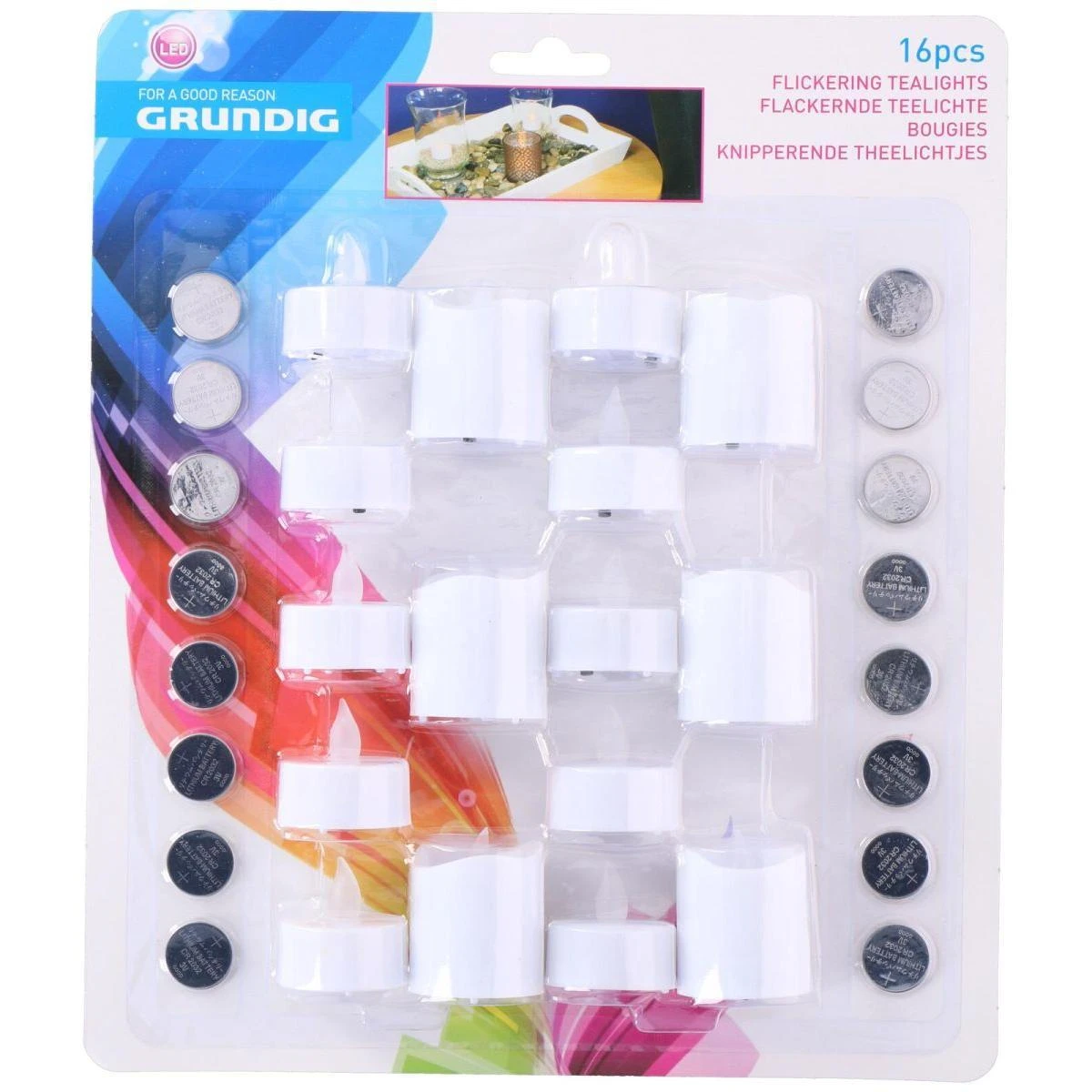Grundig LED žvakių rinkinys, 16 vnt.