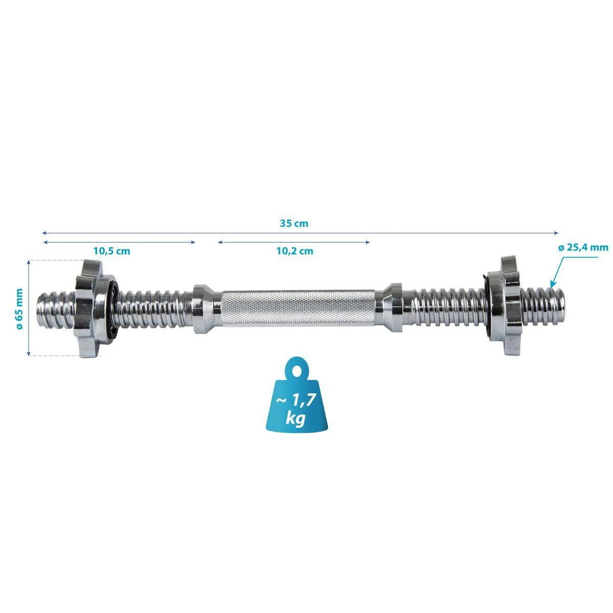 Enero Tiesus grifas EB Fit, 35cm, su užraktais, Diam. 23mm