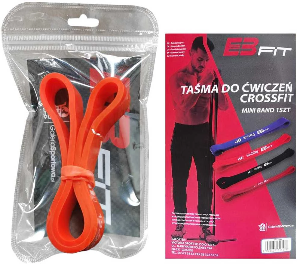 Enero Pasipriešinimo guma Eb Fit 60 cm, lengvas pasipriešinimas