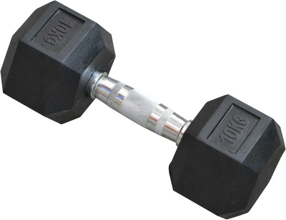Guminis hantelis 10 kg ENERO FIT