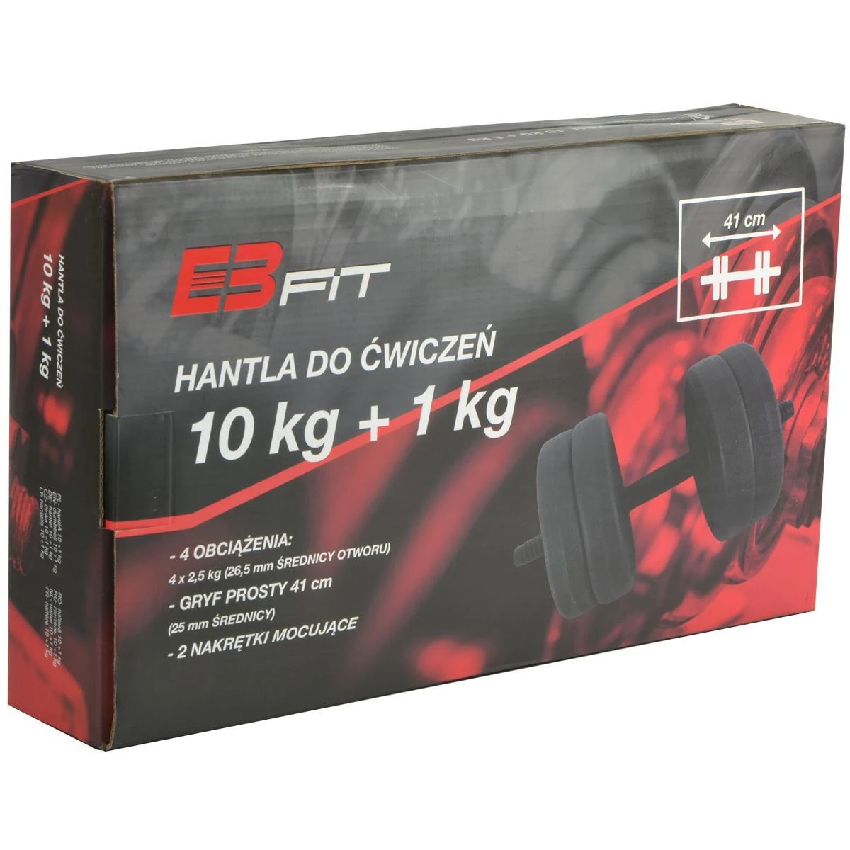 Keičiamo svorio hantelis EB Fit, 11kg (10+1)
