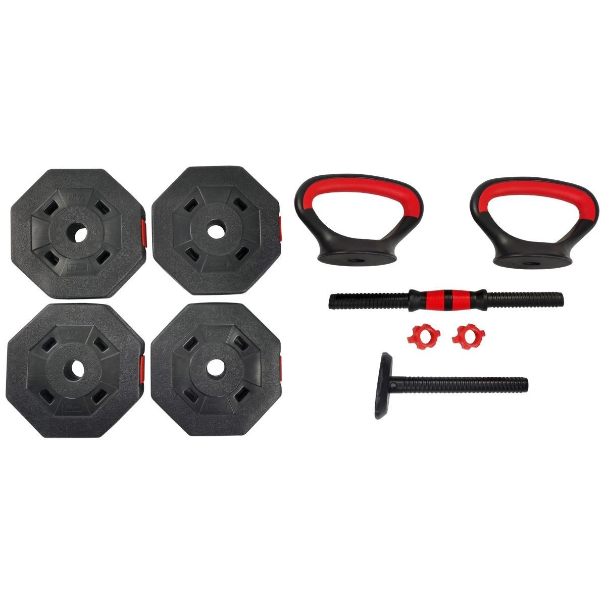 Keičiamo svorio hantelis EB Fit 2in1, 10kg