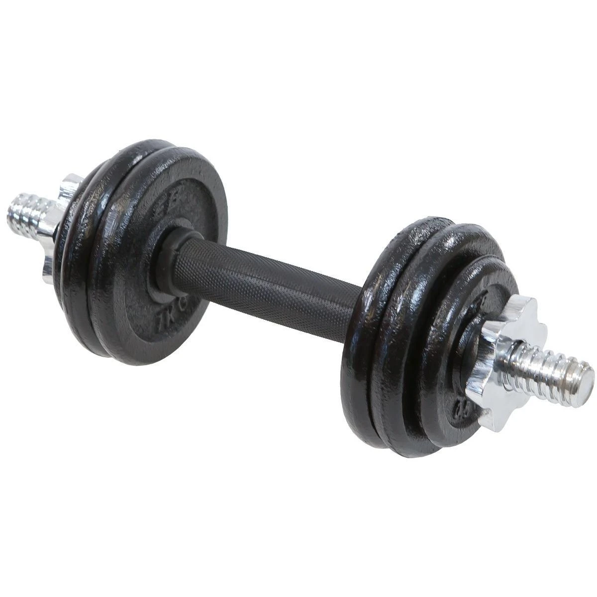 Eb Fit Lietinis hantelių rinkinys 7kg su dėklu
