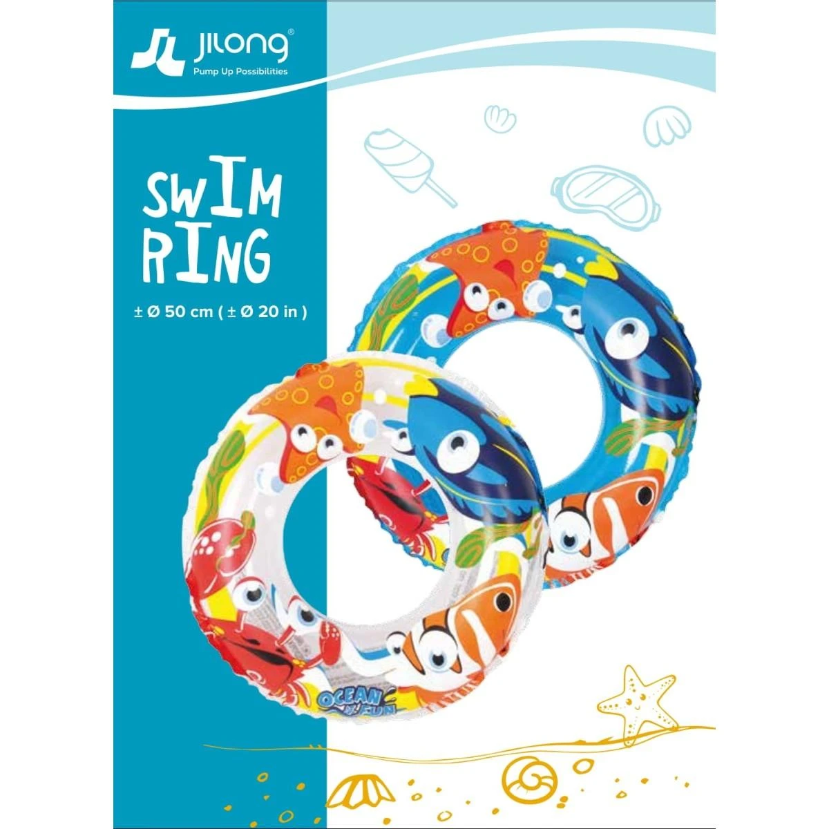Jilong Ratas Pripučiamas Ocean 50cm 608473