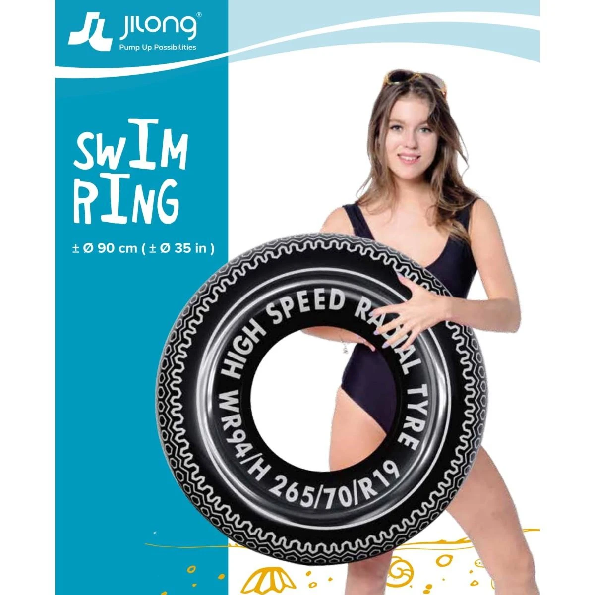 Jilong Pripučiama plaukimo padanga 90 cm